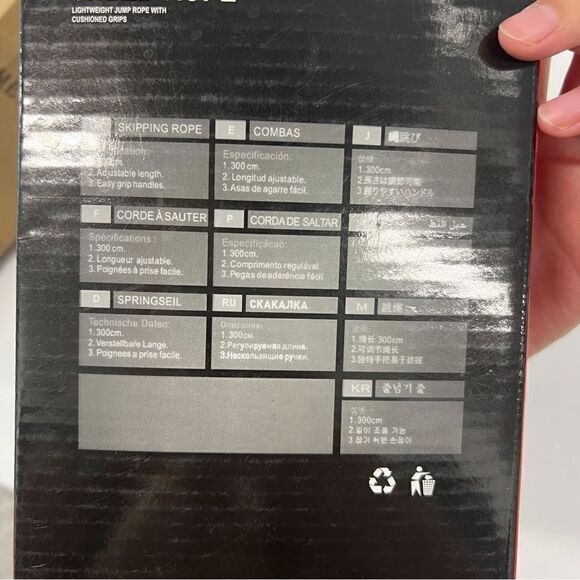 Exhoper Rope Lightweight Jump Rope With Cushioned Grips/Rope Skipping New in Box - Picture 4 of 4